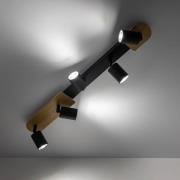 TK Lighting Takspotlight Cover Wood, 5 lampor