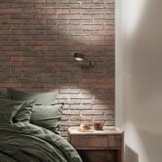 Top Light Puk Maxx Hotel LED, 30cm Klar glasögon, svart matt