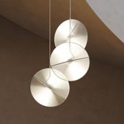 Maytoni Reflex LED-hänglampa, tygskärmar, 3 lampor