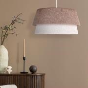 Euluna Hänglampa Boucle, Ø 50 cm, cappucchino/ecru