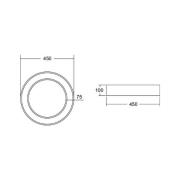 BRUMBERG Biro Circle Ring Tak Ø 45 cm på/av vit 840