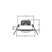 BRUMBERG Spot BB13 dim2warm RC-dim kopplingsbox, svart