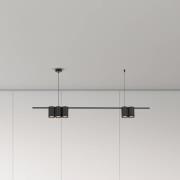 Eko-Light Hänglampa Genesis, aluminium, svart, 5 x GU10, längd 100 cm