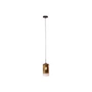 Freelight Ventotto hängande lampa, svart/guld, Ø 15 cm, glas