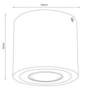Envostar Ernest Downlight GU10 i trä, rund