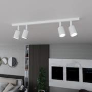 EMIBIG LIGHTING Taklampa Flash, vit, 4 lampor, metall