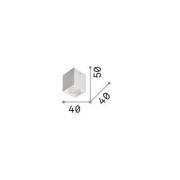 Ideallux Ideal Lux downlight Dot Square, vit, aluminium, 3 000 K