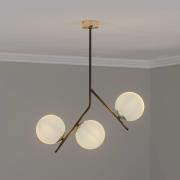 Euluna taklampa Canzo, 3 lampor, glas, Ø 52 cm
