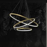 Eko-Light HOOP LED-hänglampa, 93 W, Ø 80 cm, 4.000 K, guld