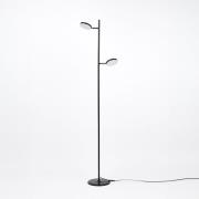 Aluminor Declic LED-golvlampa 2 lampor svart