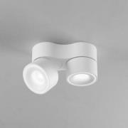 Egger Licht EGG DLS LED-spot Clippo Duo vit/vit DALI DTW 2 lampor