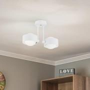 Argon Taklampa Mado i stål, vit, 2 lampor