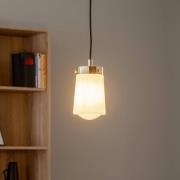 Argon Hänglampa Pasadena, 1 lampa, mässing/vit