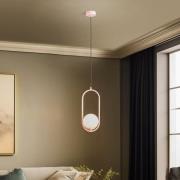 Jupiter Hänglampa Samba, 1 lampa, rosa/vit