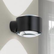 ORION Tatra LED utomhusvägglampa, svart, Ø 10,2 cm, aluminium, upp/ner