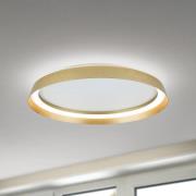 ORION LED-taklampa Manta, Ø 45 cm, guldfärgad, aluminium, upp/ner