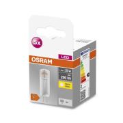 OSRAM Base PIN LED-stiftlampa G4 1,8 W 200lm 5-set