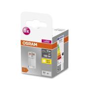 OSRAM Base PIN LED-stiftlampa G4 0,9 W 100 lm 5-pack