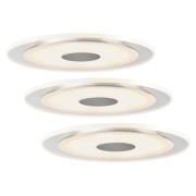 Paulmann Enkel LED-inbyggnadslampa Whirl, 3dels-set