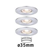 Paulmann Nova mini inbyggnadsspot 3-pack IP44 krom