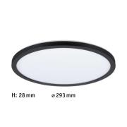 Paulmann Atria SHINE LED-panel, svart, Ø 29 cm