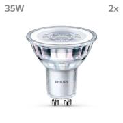 Philips LED-lampa GU10 3,5W 255lm 827 klar 36° 2