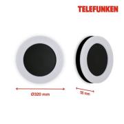 Telefunken Rixi LED-utomhusvägglampa, svart