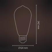 Calex E27 ST64 3,5W LED-filament guld 821 dimbar