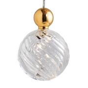 EBB & FLOW Uva L Hängande boll guld klar swirl