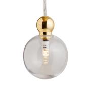 EBB & FLOW Uva M Hänglampa, boll guld, klar