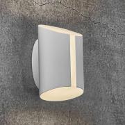 Nordlux LED-utomhusvägglampa Grip, CCT Smart Home, vit