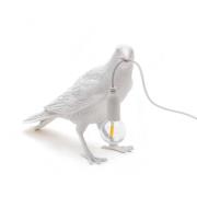 SELETTI LED dekorbordslampa Bird Lamp, väntande, vit