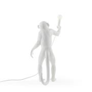 SELETTI LED-dekorerad bordslampa Monkey Lamp, vit, stående