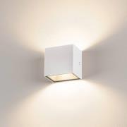 SLV Sitra Cube LED utomhusvägglampa, vit