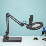 MAULviso LED-lupplampa, svart, 48 cm, metall