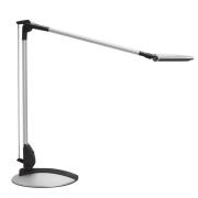 LED-skrivbordslampa MAULoptimus, silver, stativ, dimbar CCT