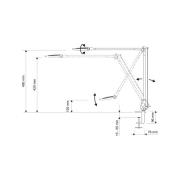 LED-skrivbordslampa MAULoptimus antracit klämfot dimbar CCT
