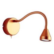 Busch LED-vägglampa Mini, flexibel arm, antik, 5.000K