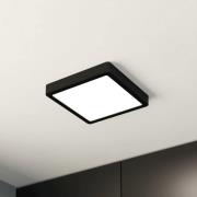 EGLO LED-taklampa Fueva 5 IP44 3000K svart 21x21cm