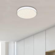Briloner Flame Star LED-taklampa, Ø 21,2 cm, vit