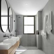 Briloner Plat LED-inbyggnadsspot, vit, Ø 7,5 cm, 4.000K