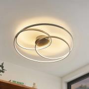 Lindby Kateryna LED-taklampa nickel