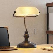 Lindby skrivbordslampa Profina, 39 cm, rostbrun, stål