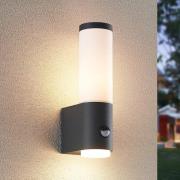 Lindby Okari utomhusvägglampa med sensor, rak