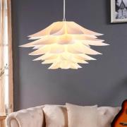 Lindby hänglampa Rimon, vit, plast, Ø 50 cm, E27