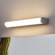 Lindby LED-vägglampa Philippa, rundad, 32cm, krom, IP44