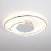 Lindby LED-taklampa Joline, 46 cm, kromfärgad, metall