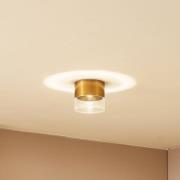 Lindby LED-taklampa Dalila, guld, Ø 10 cm, aluminium