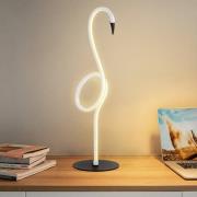 Elstead Flamingo LED-bordslampa, vit, metall, 50 cm hög