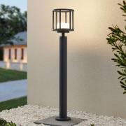 Lucande Berenike vägglampa, 85 cm, mörkgrå, metall, GX53